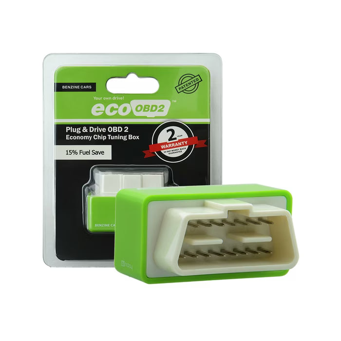 Dispozitiv OBD Fuel Saver pentru benzină, chip de optimizare consum combustibil, reduce consumul de benzină, îmbunătățește performanța motorului, instalare rapidă în mufa OBD2, soluție pentru economie carburant.